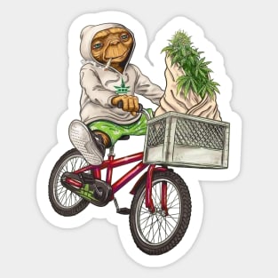 Classic ET Ride Bike With Weed Sticker